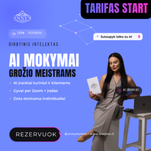 AI asistentas grožio meistrei START tarifas